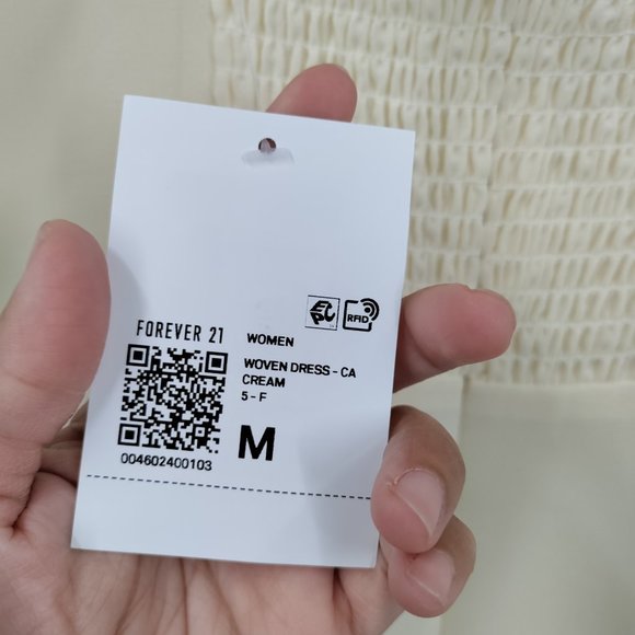 Forever 21 Sweetheart Tie-Strap Midi Dress Cream, Medium - Picture 6 of 12